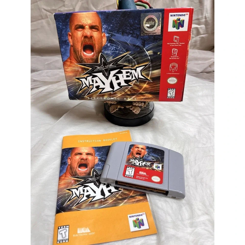 Mayhem N64 Complete CIB With Manuals & Box Tested Working‎